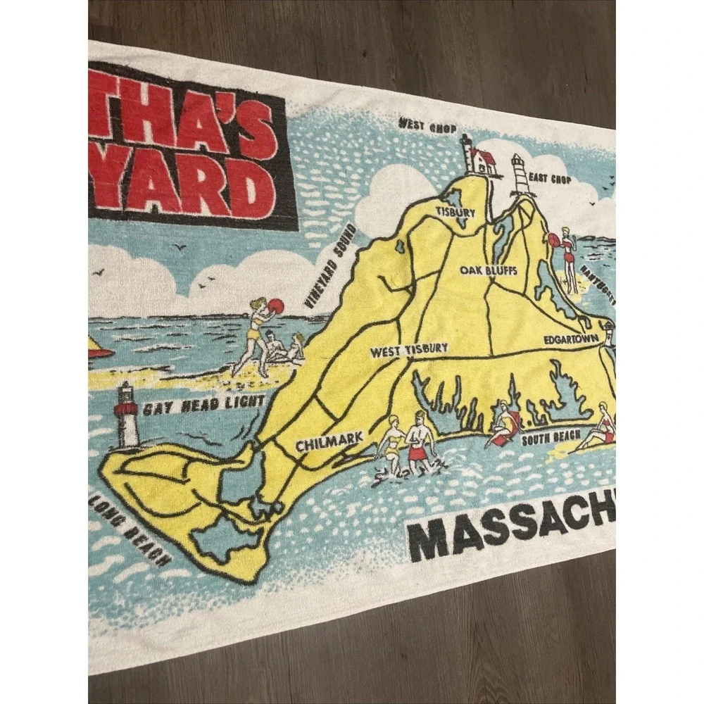 Vintage Martha's Vineyard Beach Towel